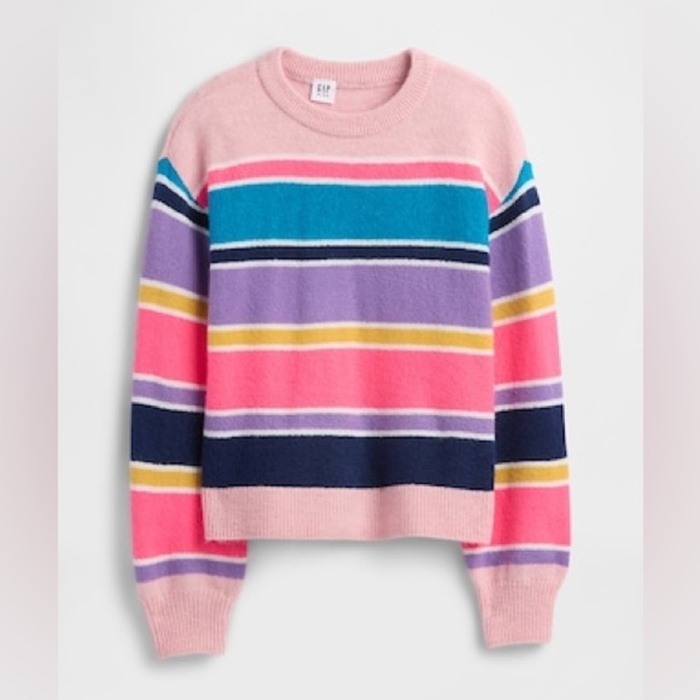 Kids Relaxed Intarsia Sweater Girls Size L (10) NWT